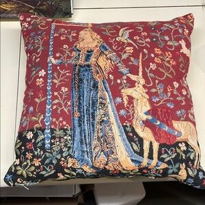 Medieval Tapestry Throw Pillow